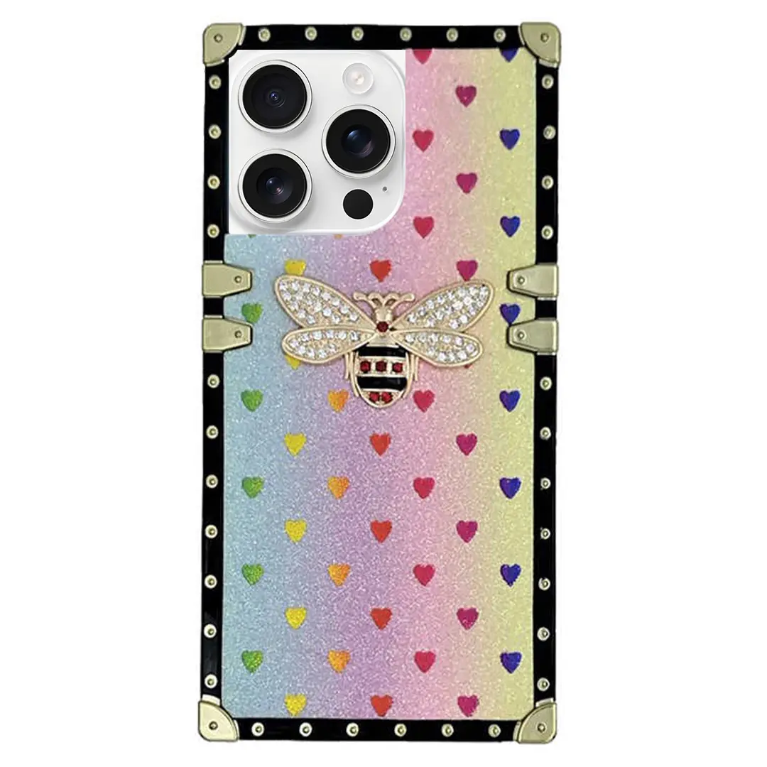 iPhone 13 Pro Max/iPhone 12 Pro Max Heart Butterfly Case Pink